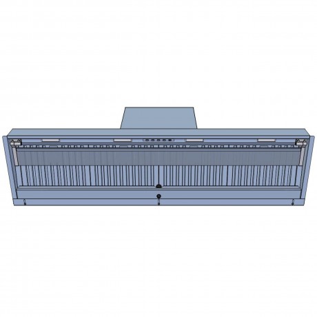 AIRFORCE F300 NoDrop IX/A/120 120cm Inox Απορροφητήρας Εντοιχιζόμενος Τζάκι